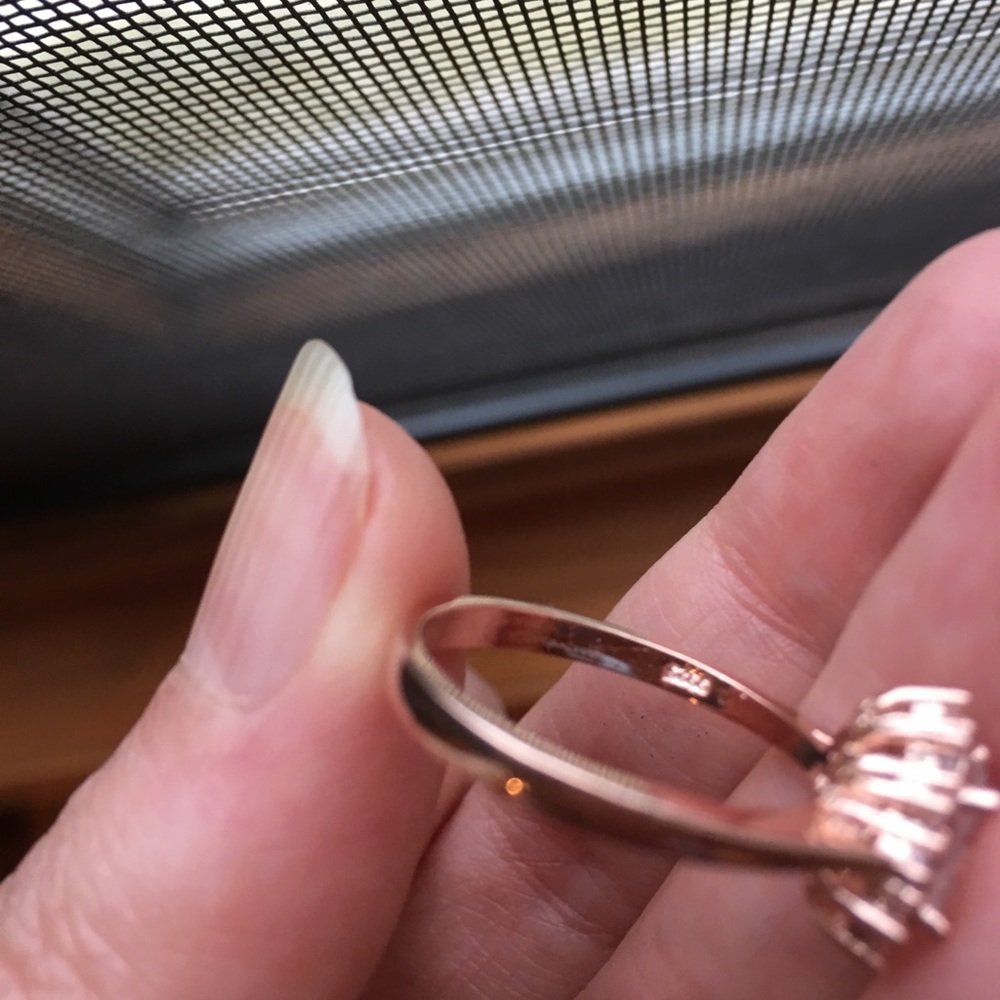 HotRose Gold plated ring - Picture 6 of 8